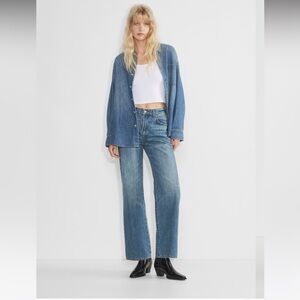 Denim Forum Farrah High Rise Wide Jean - Size 26, regular length